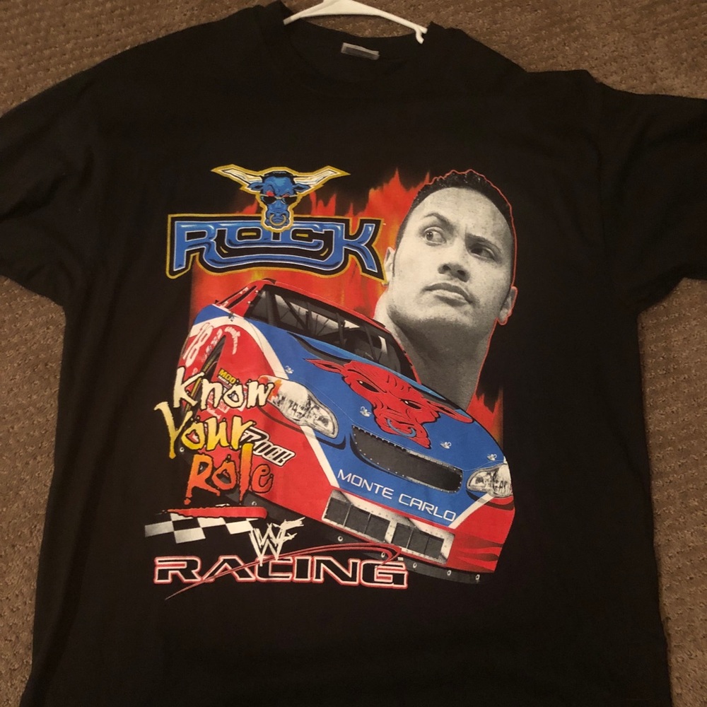 WWF Rock racing tee